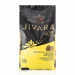 Sachet 3kg Fèves chocolat lait Jivara 40% -Valrhona