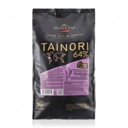 Sachet 3kg Fèves chocolat noir Taïnori 64% - Valrhona